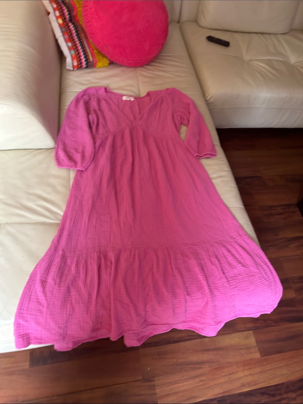XiRENA Girls' Pink Gauze Tiered Dress